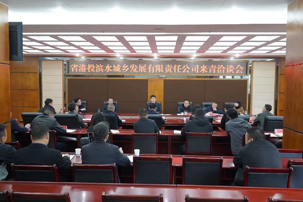 省港投滨水城乡发展有限责任公司来青洽谈会召开